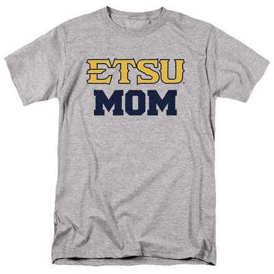 East Tennessee State University Official Mom Unisex Adult T-Shirt, Athletic Heather, 4X-Large