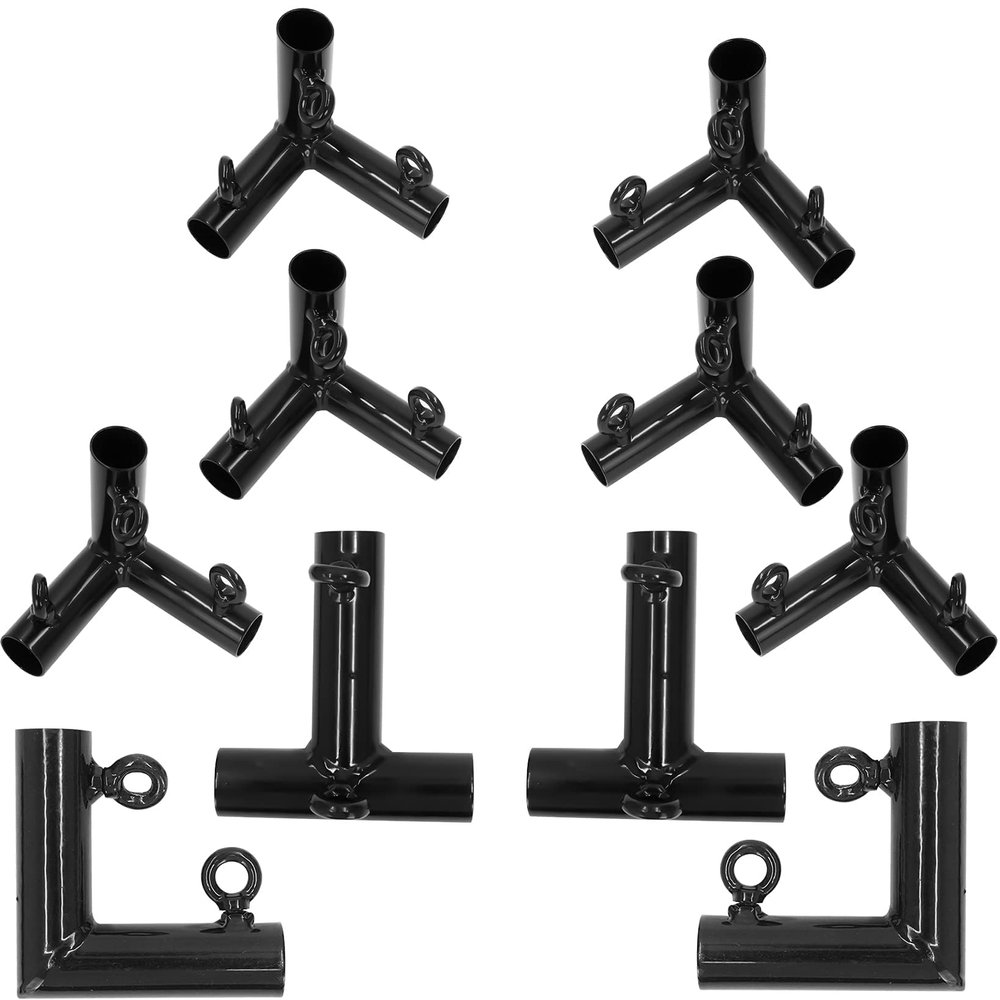 Aoneky 1 in DIY Golf Frame Corner Kit for 10x10x10ft Practice Golf Cage Net - Fits 3/4" EMTs