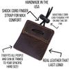 Shatterproof Archery Tab | 3 Under tab | Traditional Finger Tab | Finger Guard | Finger Protector | Chrome Tan Leather view 2
