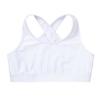 Choomomo Girls Sport Bra Sleeveless Crop Top Criss Cross Cutout Back for Dance Workout Yoga Training White 4 view 3