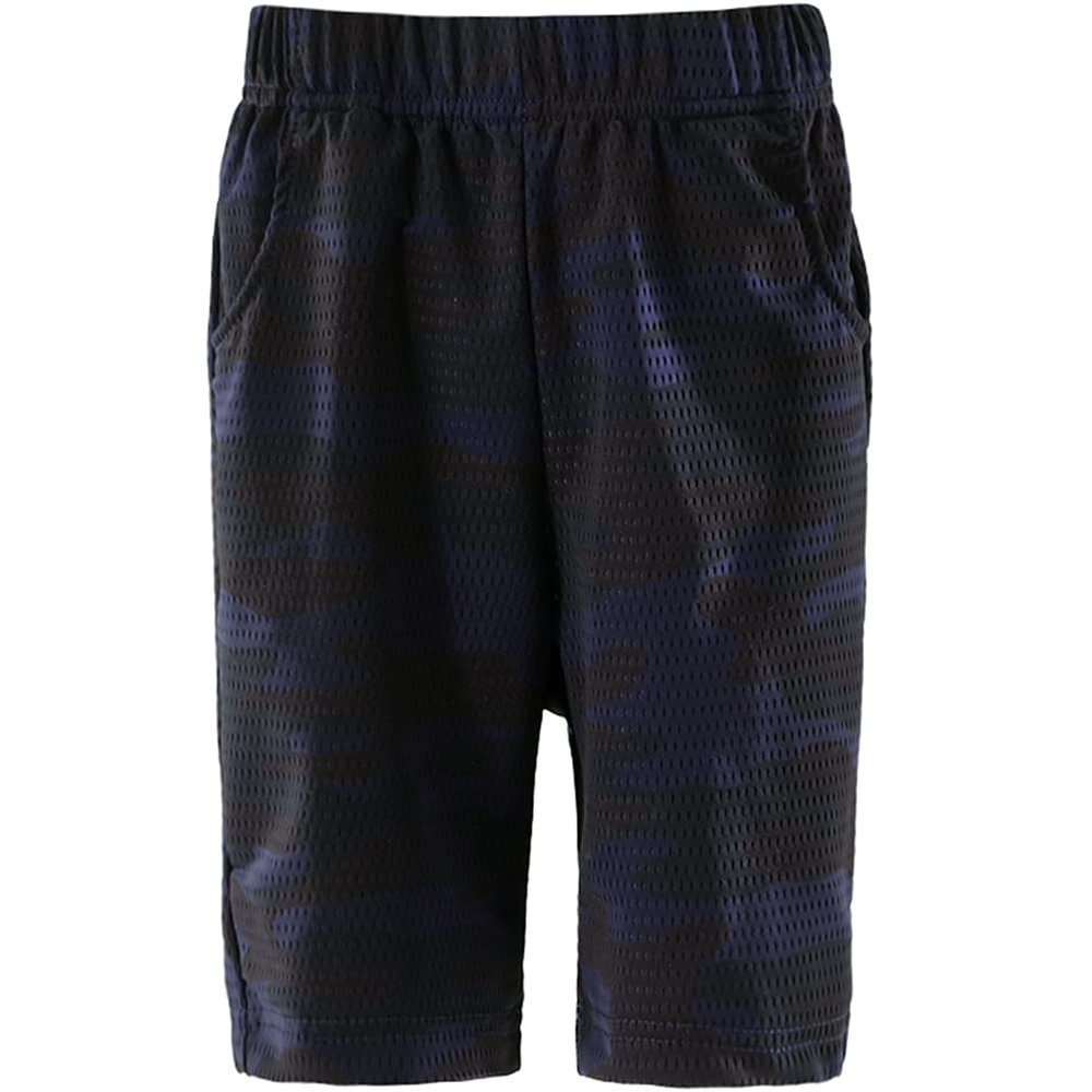 KISBINI Boys Athletic Shorts with Pockets Sport Active Camo Shorts Navy 4T