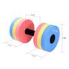 UNAOIWN Water Dumbbells Water Aerobics for Pool Fitness Exercise Lightweight Resistance Aquatic Dumbbell Pool Barbells for Swimming view 2