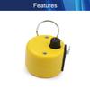 Aicosineg Plastic Handheld 4 Digit Numbers Counter 46x 32mmLxW Display Tally Click Counter for Office Table Desk Playground Yellow 1pcs view 4