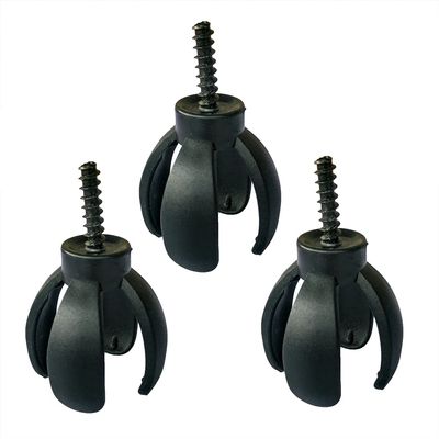 Pirhosigma 3 PCs Golf Ball Retriever Grabber Four-Prong Pick Up Back Saver Claw Put On Putter