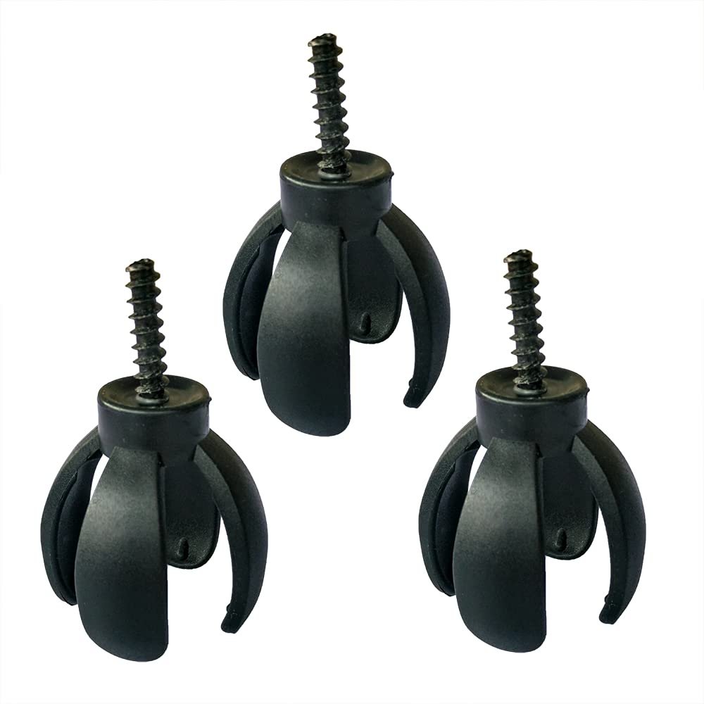 Pirhosigma 3 PCs Golf Ball Retriever Grabber Four-Prong Pick Up Back Saver Claw Put On Putter