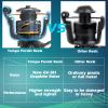 Tempo Persist Fishing Reels, Freshwater and Saltwater Spinning Reel, with Harder GV-5H Rotor, 7 + 1 Sealed Ball Bearing, Max Drag up to 30.9 LBs, Corrosion Resistant Fishing Reel, black view 4