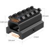 Feyachi Picatinny Riser Mount, 0.95 inch 5 Slots Riser Mount for Red Dot Sight view 3