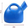 qiuqiu 2000ML Portable Unisex Urine Bottle for Female, Elderly and Children Travel Camping, Plastic PE Material Urinal Toilet-White view 3