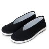 AUTOS Chinese Traditional Old Beijing Shoes Martial Art Kung Fu Tai Chi Rubber Sole Shoes Black,5 view 1