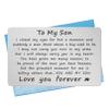 Inspirational Gifts for Son, To My Son from Dad Wallet Card for Birthday Graduation Fathers Day view 1