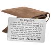 Inspirational Gifts for Son, To My Son from Dad Wallet Card for Birthday Graduation Fathers Day view 3