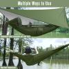 G4Free Large Camping Hammock with Mosquito Net and Rain Fly- 2 Person Portable Hammock with Bug Net and Tent Tarp for Outdoor Hiking Camping Backpacking Travel view 4