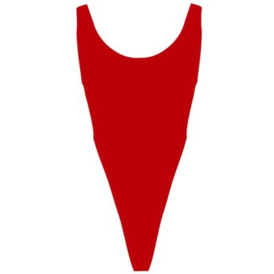 JUN-STORE SENMIAO-Clothing Women One-pieces Sleeveless High Cut Thong Leotard Dancewear Bodysuit (Color : Rose Red, Size : One Size)
