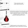 qiuqiu Punching Ball Boxing Ball Leather Speedball Boxing Pear Training Set Hanging Wall Mounted Training Equipment Gift Birthday Ideal for Beginner view 4