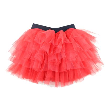 Black Color Cotton Tulle Skirt Baby Girl Skirts Toddler Kids Tutu Skirts 3-8 Years Pettiskirt red Small 2-3T