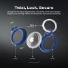 Belkin Apple AirTag Secure Holder with Key Ring - Durable Scratch Resistant Case With Open Face & Raised Edges - Protective AirTag Keychain Accessory For Keys, Pets, Luggage, Backpacks - Blue view 4