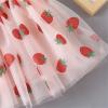 Yiqinyuan Girls'short Skirts Children's Clothing Girls' Strawberry Pattern Three-Layer Mesh Princess Dress Tutu Skirt Pink 4-5T view 3
