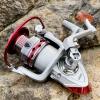 HNGM Fishing reel 1000-6000 Fishing Reel, Folding Rocker Spinning Wheel, Fishing Reel, Right Fishing Reel, Left Rotating Fishing Reel, Aluminum Alloy Wire Cup (Spool Capacity : 3000 Series) view 2