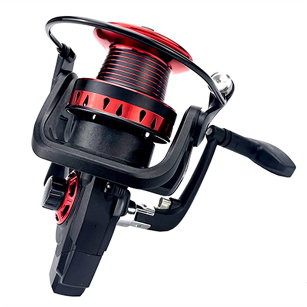 HNGM Fishing reel 13BB Metal Spool Fishing Spool 5.2:1 Gear Ratio High-speed Rotating Spool Casting Spool Sea Carp (Color : BlackRed, Spool Capacity : 7000 Series)