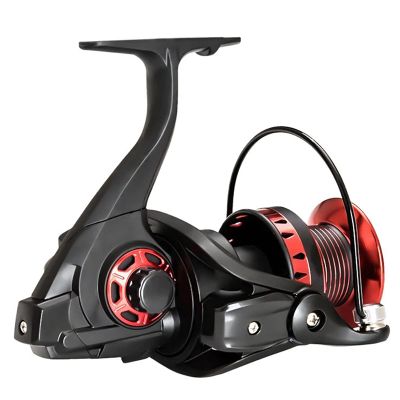 HNGM Fishing reel Rotating Fishing Reel 4000-8000 Metal Spool 10KG Salt Water Carp Reel Spinning (Spool Capacity : 4000 Series)