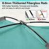 WhiteFang Beach Tent Anti-UV Portable Sun Shade Shelter for 3 Person, Extendable Floor with 3 Ventilating Mesh Windows Plus Carrying Bag, Stakes and Guy Lines (Beach Glass) view 2