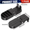 TOBWOLF 2PCS 10MM U Slot Bike Rear Pedals, Aluminium Alloy Bicycle Foot Pegs, Non-Slip Bicycle Foot Pegs for Passenger, Folding Rear Bicycle Footrest Pedals for E-Bike, Mountain Bike, Folding Bicycle view 2