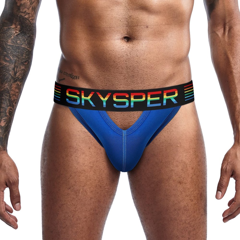 SKYSPER Men's Jockstrap Underwear, Athletic Supporters Jock Straps Male Underwear for Men