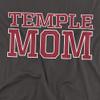 Temple University Official Mom Unisex Adult T-Shirt, Charcoal, 5X-Large view 2