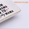 Topthink From Fur Mama to Baby Mama - Pregnancy Announcement Gift - Ceramic Jewelry Holder Ring Dish Trinket Tray for New Mom view 3