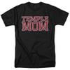 Temple University Official Mom Unisex Adult T-Shirt, Black, 5X-Large view 1