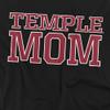 Temple University Official Mom Unisex Adult T-Shirt, Black, 5X-Large view 2