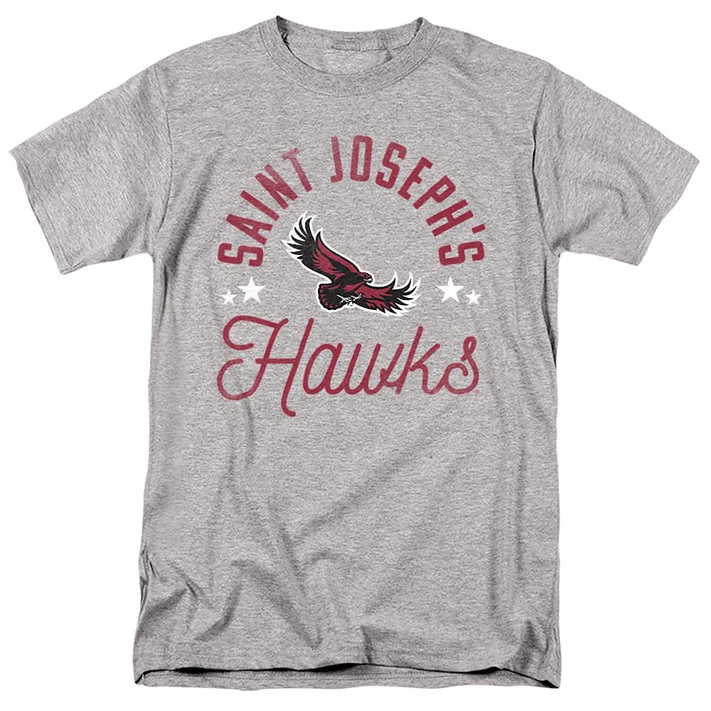 Saint Joseph's University Official Hawks Unisex Adult T-Shirt, Hawks, 5X-Large
