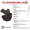 1791 Gunleather G43 Optic Ready Holster, OWB CCW G43 Leather Gun Holster for Belts. Compatible/Replacement for Glock 43, Ruger LC9, SR22, SR1911, Sig P238, P365 and Kimber Micro Signature Brown view 3