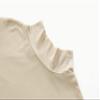 Kindcall Womens Slim Fitted Mock Turtleneck Tops Long Sleeve Lightweight Base Layer Shirts (Beige1, Large) view 3
