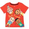 CoComelon Nico Nina Cody Infant Baby Boys 2 Pack T-Shirts Red/White 24 Months view 1