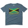 0052. Carribean Outfit Jamaica Jamaican National Country Flag for Men T Shirt (Indigo 2X-Large) view 1