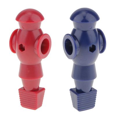 2 PCS Red & Blue Foosball Men Table Soccer Player for 5/8" Foosball Rod New