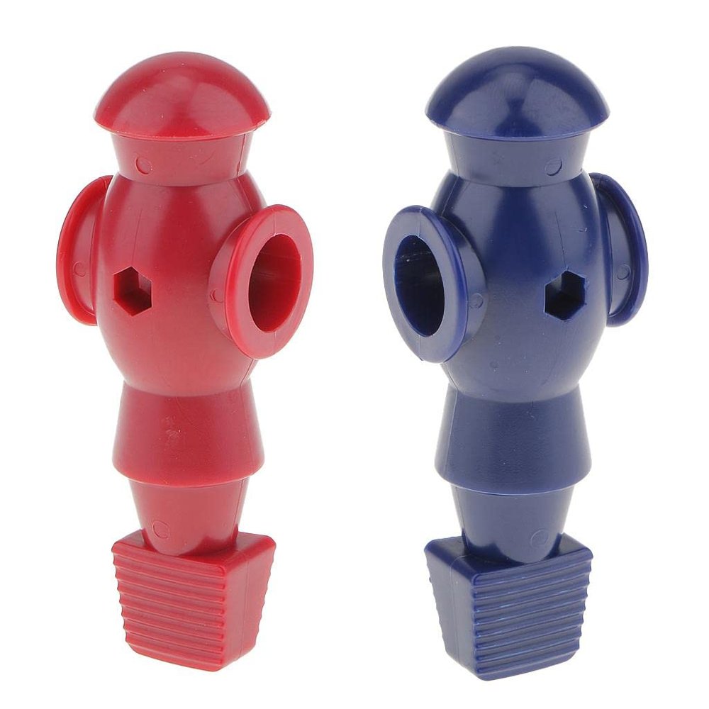 2 PCS Red & Blue Foosball Men Table Soccer Player for 5/8" Foosball Rod New