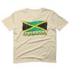0052. Carribean Outfit Jamaica Jamaican National Country Flag for Men T Shirt (Beige 2X-Large) view 1