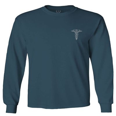0066. Mother Gift I'm a Nurse RN Nurse Registered Men's Long Sleeve t Shirt (Indigo Blue X-Large)