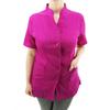 CHARLENE Anna Jacket, High Fashion Hair Stylist Nylon Uniform (S, Magenta) view 1