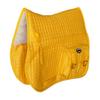 Challeger Horse Saddle Pad English Ausie Quilted Fleece All-Purpose Pockets Yellow 72144 view 1