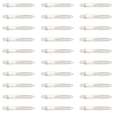 5 Colors Choose 10 Sets (30 Pieces) 2BA Nylon Shaft PC Shaft Dart Accessories Short Size 35mm (Transparent)