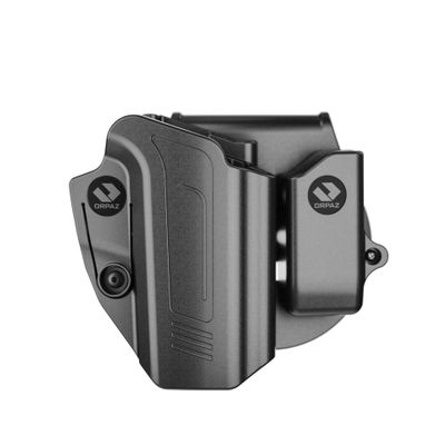 Orpaz C-Series IWI Jericho 941 Holster Steel Frame Compatible w/IWI Jericho 941 OWB Holster, Level I Retention, w/Jericho 941 Mag Holder -Unisex - Will Secure Your Handgun with a Tactical Appearance