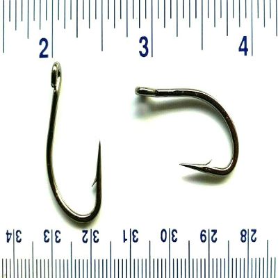 1000 Gerry's Tackle 9174 2X Strength Flyliner O'Shaughnessy Live Bait Hooks Size 1/0 - Bulk