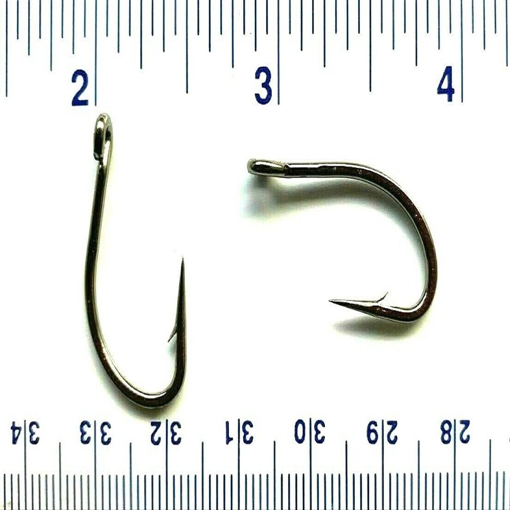 1000 Gerry's Tackle 9174 2X Strength Flyliner O'Shaughnessy Live Bait Hooks Size 1/0 - Bulk