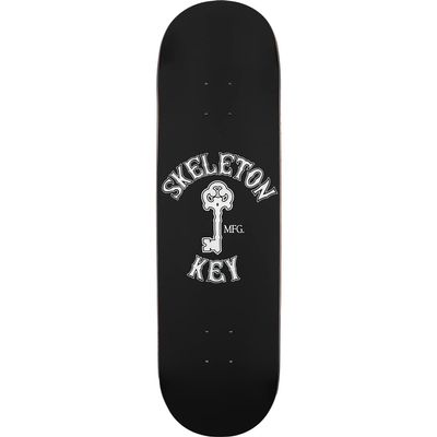 Skeleton Key Key Logo Skateboard Deck -8.0 Black - Assembled AS Complete Skateboard