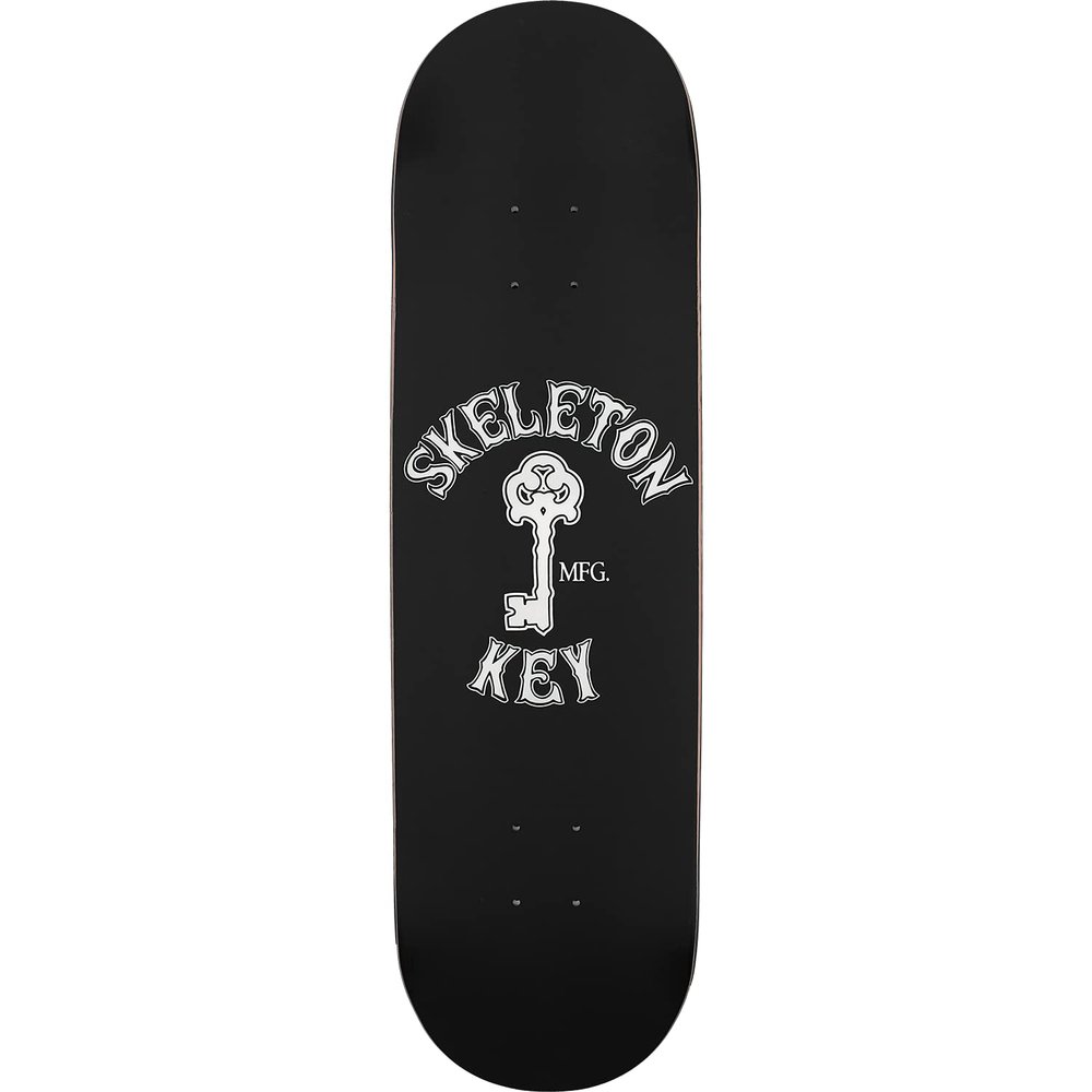 Skeleton Key Key Logo Skateboard Deck -8.0 Black - Assembled AS Complete Skateboard