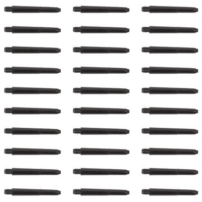 5 Colors Choose 10 Sets (30 Pieces) 2BA Nylon Darts Shaft PC Shaft Dart Accessories Short Size 35mm (Balck)