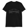 1967 Chevy II Nova Classic Car Short-Sleeve Unisex T-Shirt Black view 1